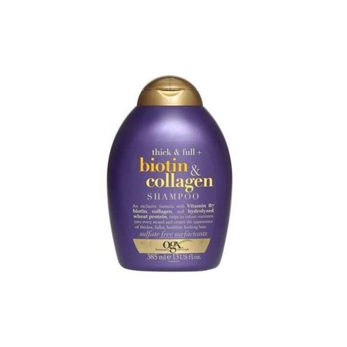Ogx shampoo - biotin & collagen - 385 ml original sans sulfate