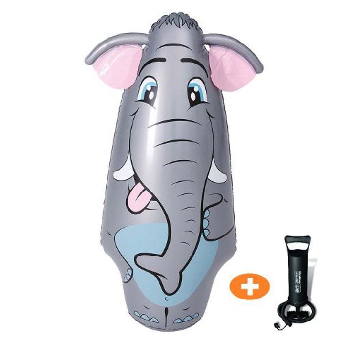 Sac de Frappe Gonflable - BESTWAY - Éléphant Boxant - 91cm - Pour Enfants 3+ - Vinyle Résistant