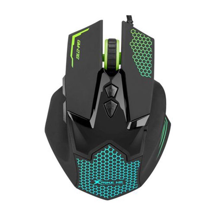 Xtrike Souris de jeu Souris GM 216 avec 7 boutons rétro-éclaires et 3600DPI