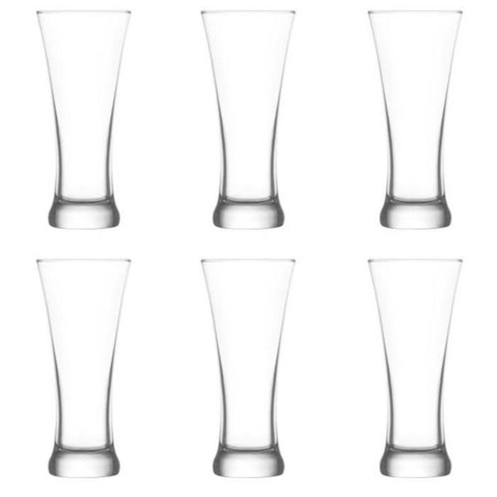 Lav verres tasses de jus - 380 ml - lot de 6 verres classique verrerie