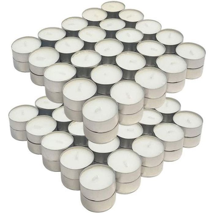 100 pièces bougie chauffe-plat non parfumée 38 mm- lumar