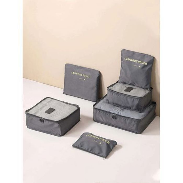 Organisateur de bagages - GENERIC - Ensemble 6 Pcs - Oxford 100% premium - Zippée - Mixte