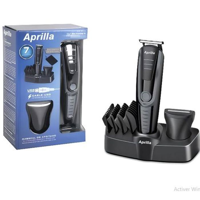 Aprilla Set de Rasage Rechargeable Multi Usage Pour Homme Rasoir Electrique USB