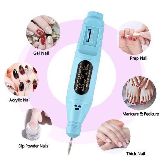 Machine à manucure et pédicure, Ensemble de perceuse à ongles électrique
