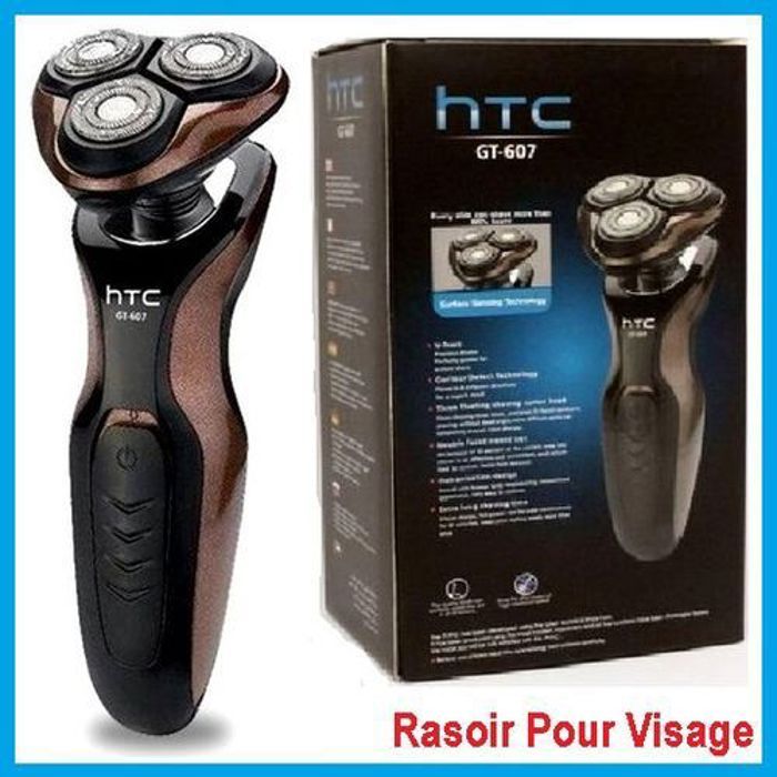 Htc Rasoir électrique pour visage  Tendeuse sans fil Rechargeable   GT 607