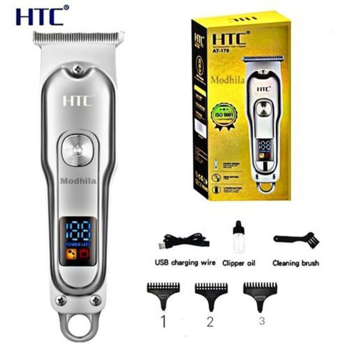 Tondeuse Électrique - Htc - AT 179 - Rechargeable - Affichage LCD - Acier au carbone 7/10