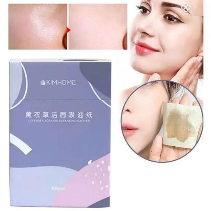 Lot De 300 Pcs Feuilles de Papier Absorbant Pour le Visage Mouchoirs Faciaux Portables