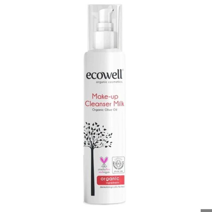 Lait démaquillant - ECOWELL - 200ml - Texture lait - Sans parabène - Tous types de peau