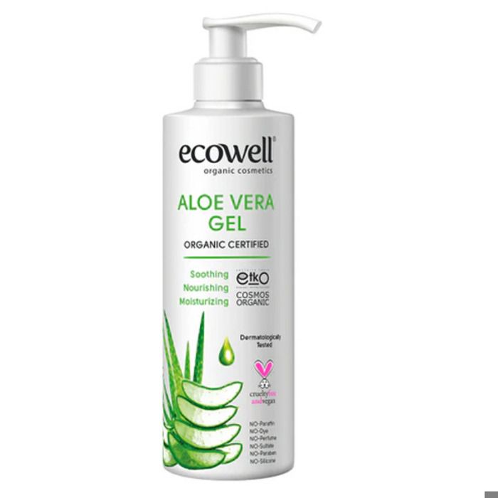 Gel d'Aloe Vera BIO - ECOWELL - 200 ml - Hydratant - Apaisant - Vegan