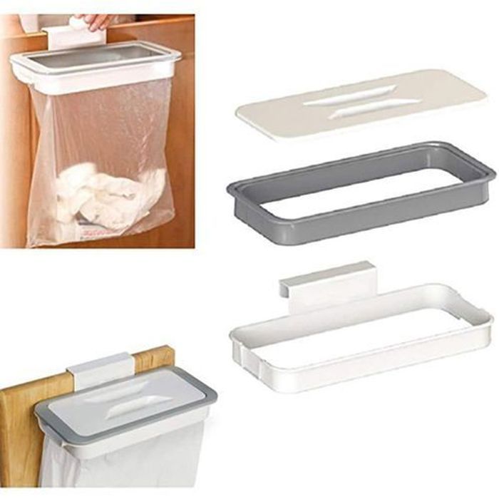 Porte Sac Poubelle - GENERIC - Attach-A-TRASH - Blanc - Plastique - Contemporain