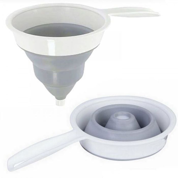 Entonnoir - GENERIC - Accordéon Pliant - Silicone Robuste - Pointe Fine - 1 Pièce