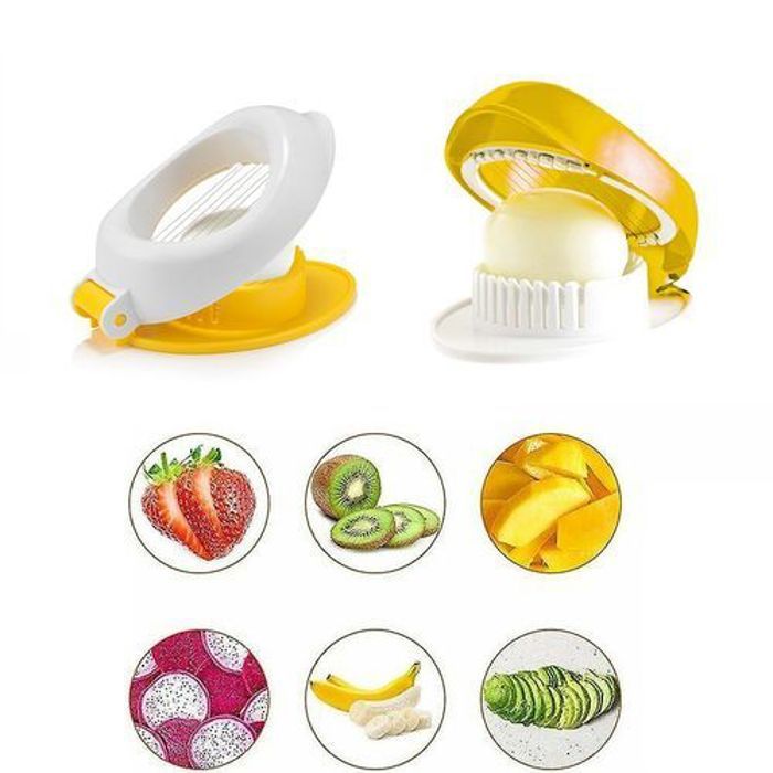 Trancheuse à œufs - GENERIC - Acier Inoxydable - Design Contemporain - 1 pièce - Facile à nettoyer