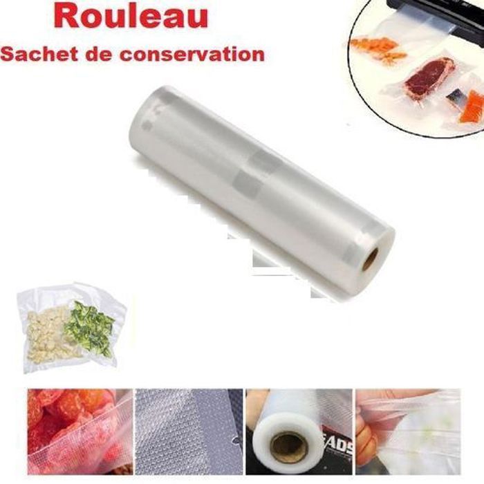 Sachet de Conservation Sous Vide Un Rouleau de 5m x 20cm