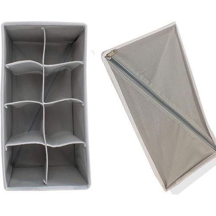 Rangement Avec 8 Compartiments Boîte Pour Armoire ou Tiroir