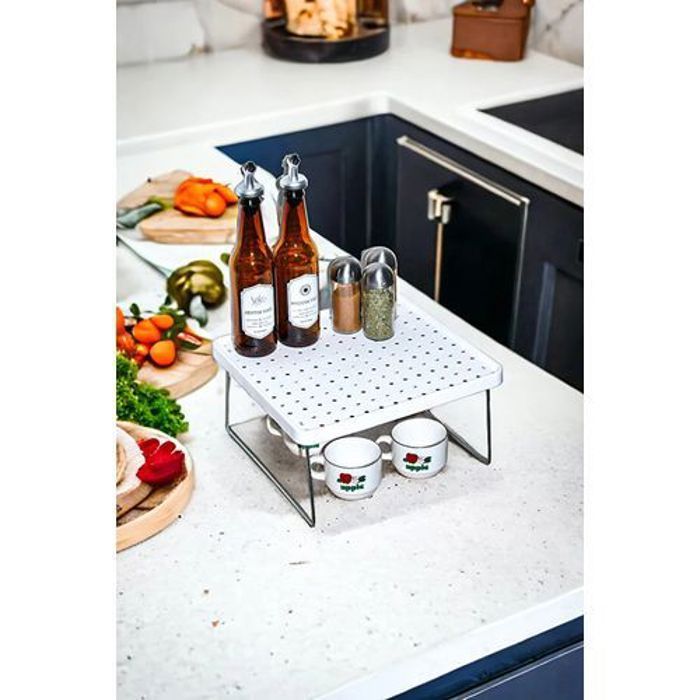 Etagères de rangement - GENERIC - Lot de 4 - Verre - 28x30 cm - Résistantes aux chocs