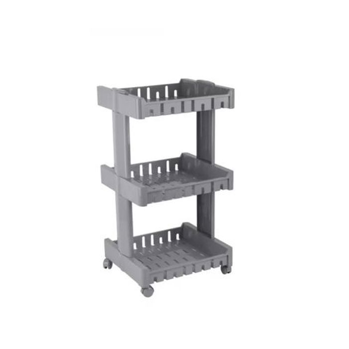 Chariot Carrée 3 Niveaux  Rangement des Affaire En Plastique