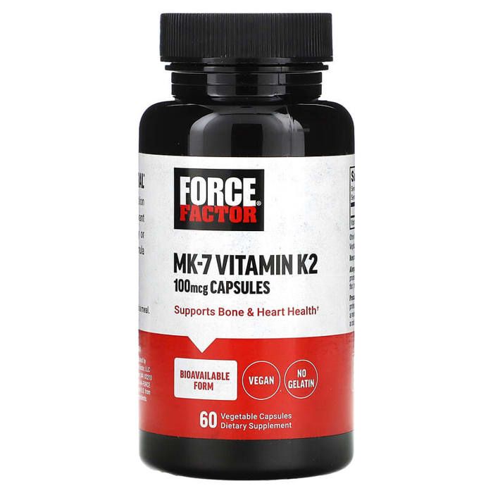 Vitamine K2 MK-7, 100 µg, 60 capsules