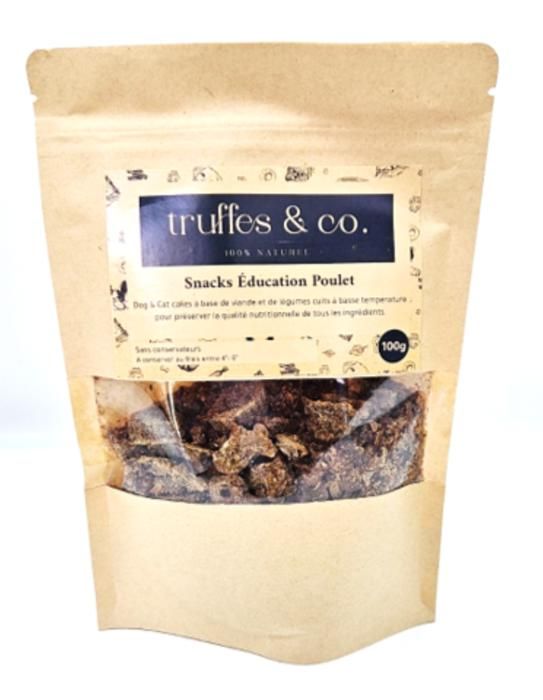 Snacks - Truffes & Co - Poulet - 100% naturels - Riches en protéines - Pour chats adultes