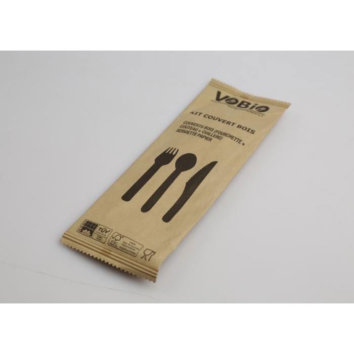 KIT COUVERTS BIO BOIS 4 PIECES