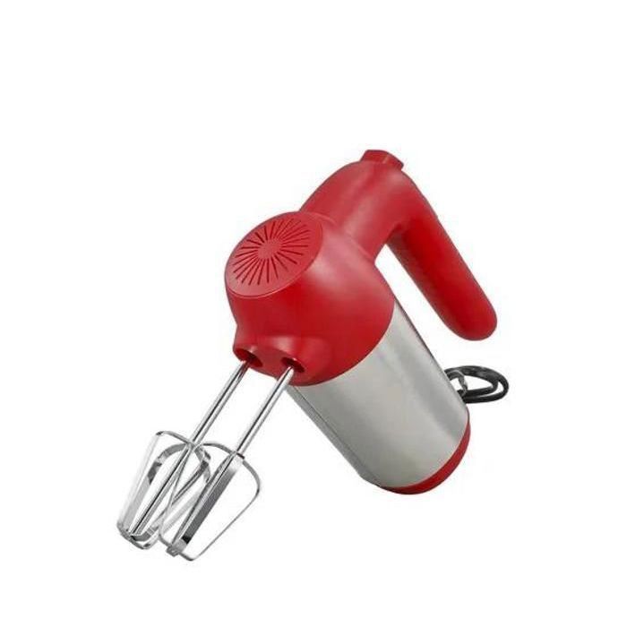 Mélangeur à main - AYA HOME - Bonomi - 150 W - 4 fouets en acier inoxydable - Rouge