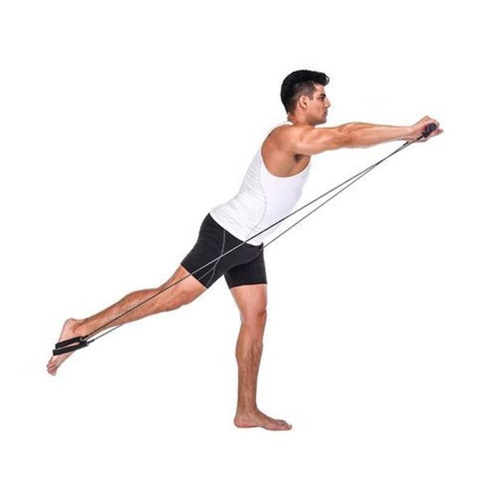 Northpacific Bar de gym Corps Résistance Abdominale Corde Multifonctionnelle Rally Fitness