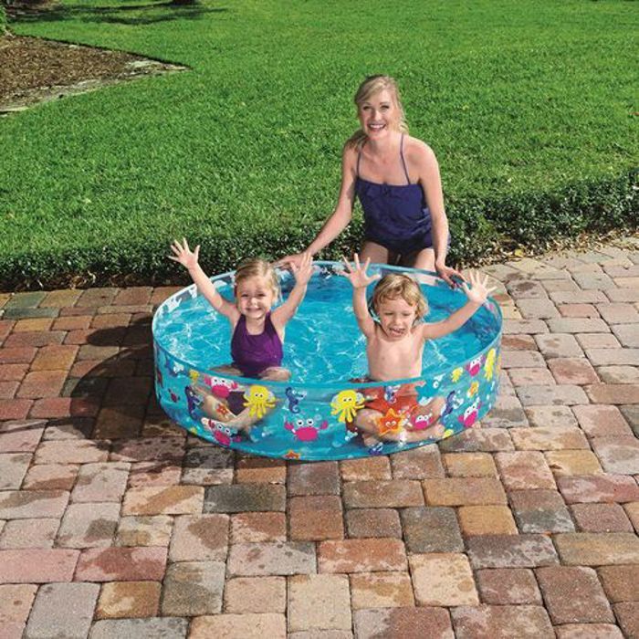Bestway Piscine Fill'n'Fun hors sol pataugeoire ronde 152 x 25 cm