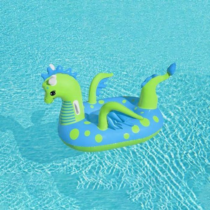 Bestway Bouée Chevaucher Fantasy Dragon Ride Pour Enfants On 1.34m x 1.42m