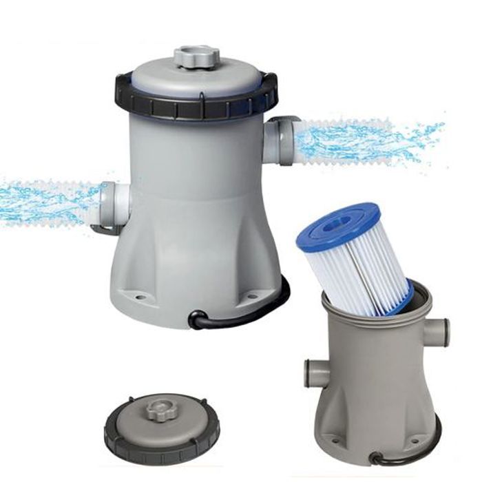 Bestway Filtre à Cartouche 16W Cartouche Type I Pour Piscine Hors Sol (1.2 m3/h)