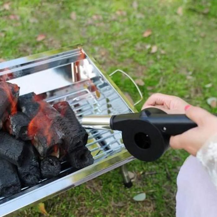 Ventilateur Portable à Manivelle Pour barbecue Accessoires de Pique Nique