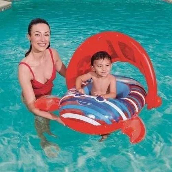 Bestway Bateau Crab pour bébé Swim Safe Step a Âge 6-18 mois 86 x 66 Cm