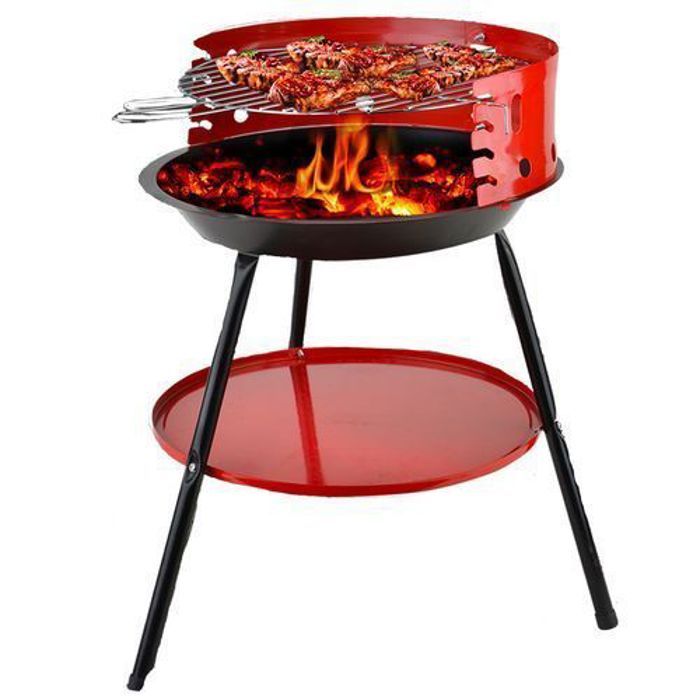Barbecue à Charbon Rond (36 Cm)