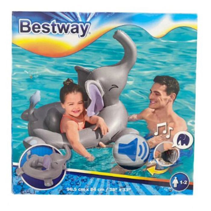 Bestway Bateau Bébé Eléphant  Avec Haut-parleurs intégré émet un son d'éléphant passionnant