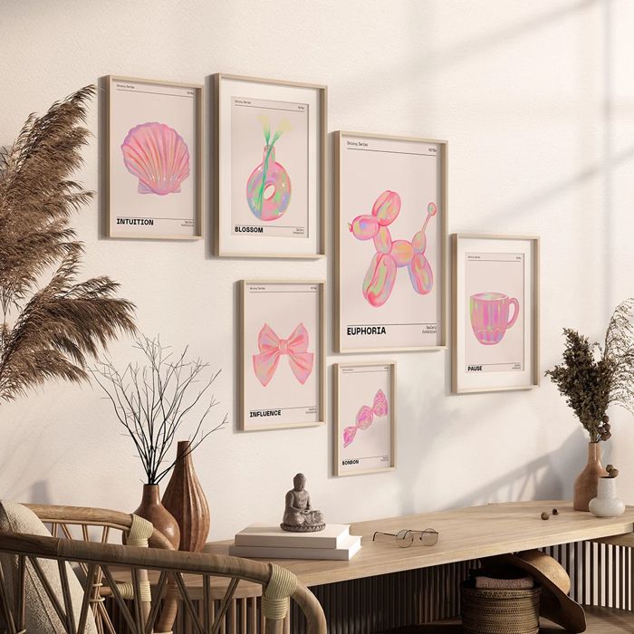 Poster Décoration - OUTFITS AND MORE - 70s Aesthetic - Multicolore - 21x15cm - Abstrait