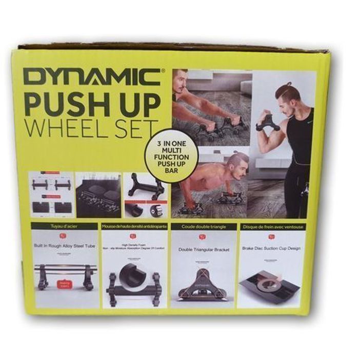 Dynamic Matérielle ROUES à poussée 3 In 1 Multi function PUSH UP Bar -