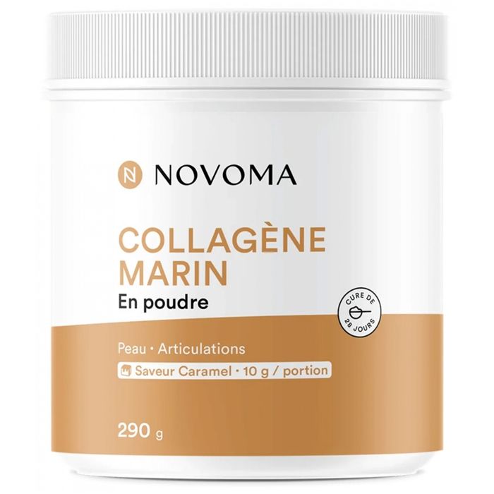Collagène Novoma - Collagène Marin en Poudre - Caramel 290g