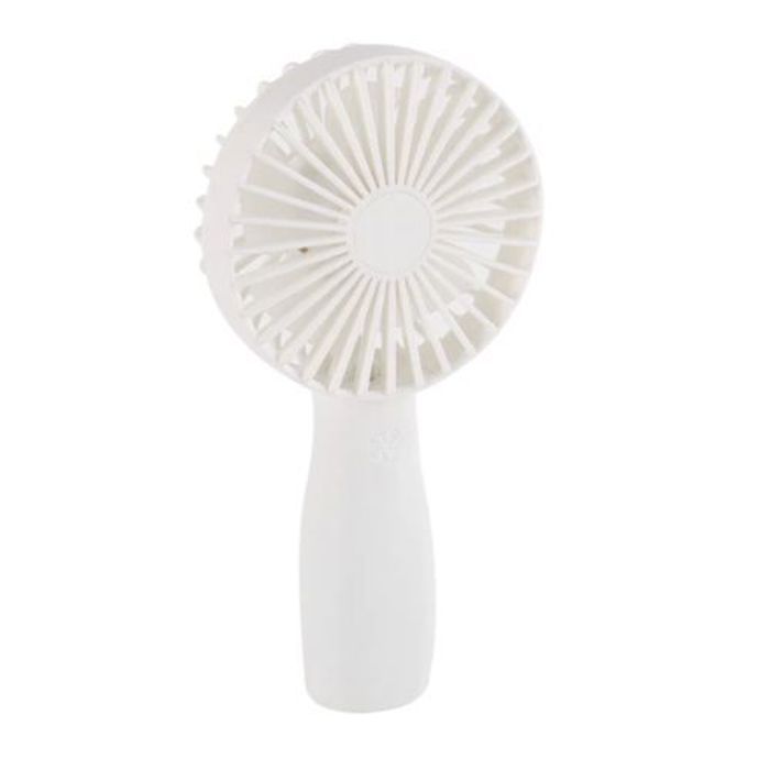 DIANDI Petit Ventilateur à Main Portable a Led Avec Charge USB 18,5 x 9 cm