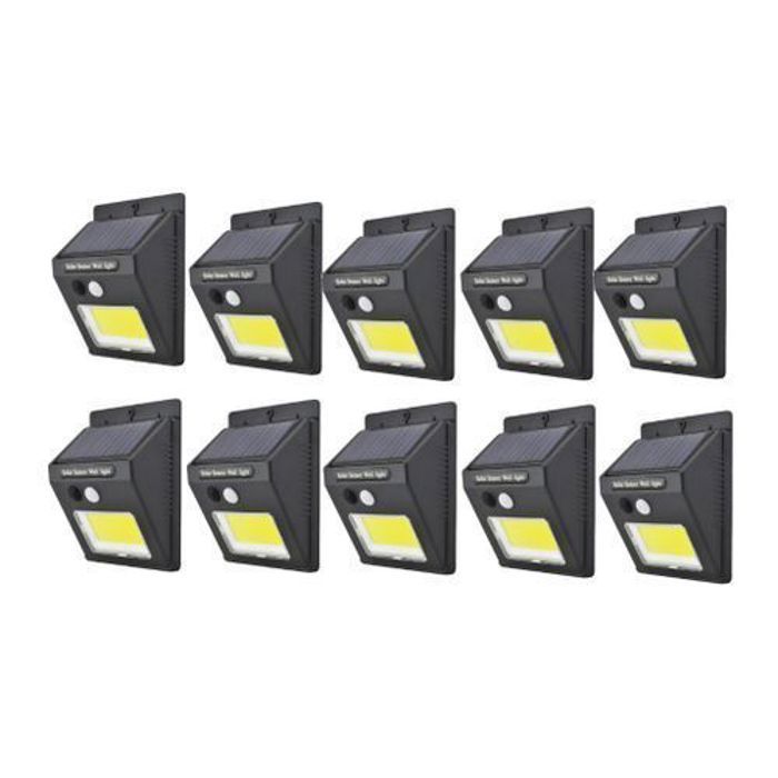 Led Projecteur Pack 10 MINI Led & Plaque Energie Solaire Rechargeable ORIGNAL