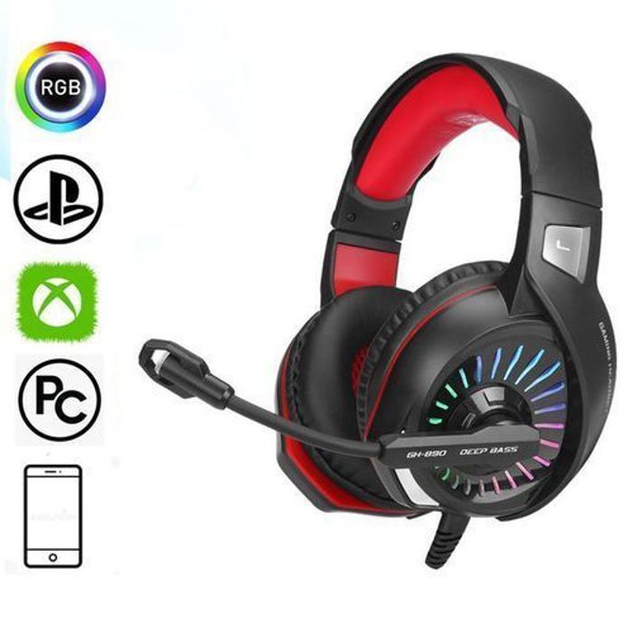 Xtrike Casque Gamer XTRIKE GH-890 Stéréo Surround avec éclairage LED