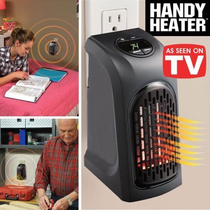 Handy Heater 400w Chauffage d'espace électrique réglementaire et portable