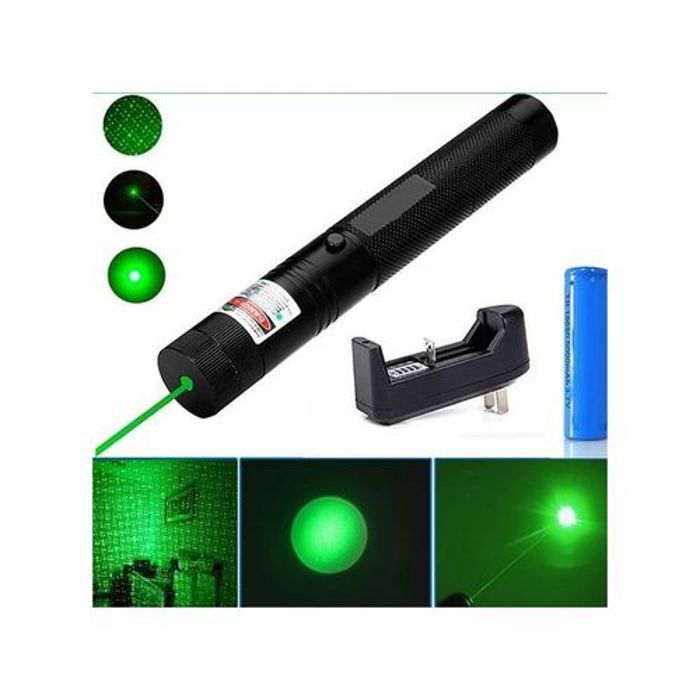 Stylo LASER Pointeur vert focale réglable Haute Puissance Plus USB Chargeur