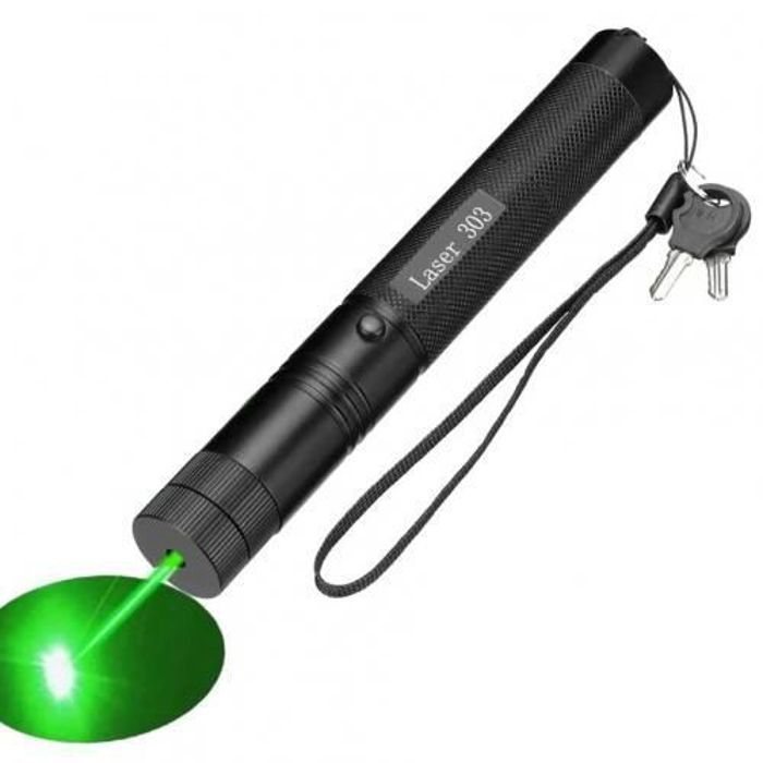 Stylo Pointeur Laser Vert 10000m Rechargeable Chargeur + Batterie