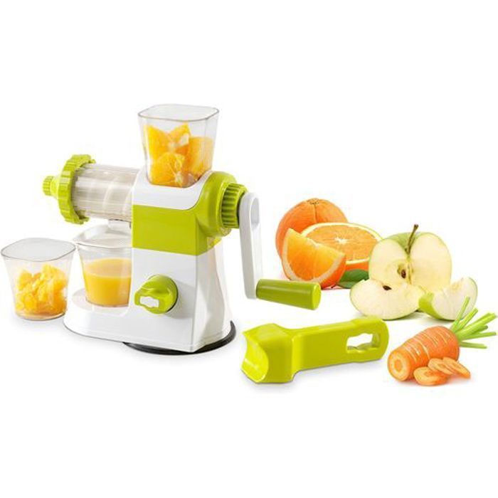 Extracteur de jus Manuel en Plastique Presse-agrumes pour légumes de Fruits couleur aléatoire