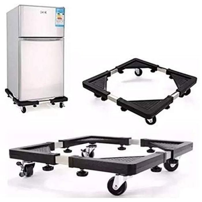 Support de réfrigérateur mobile chariot au sol support de réfrigérateur acier inoxydable