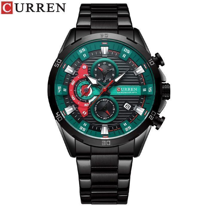 CURREN-montre à bracelet pour homme (noir)