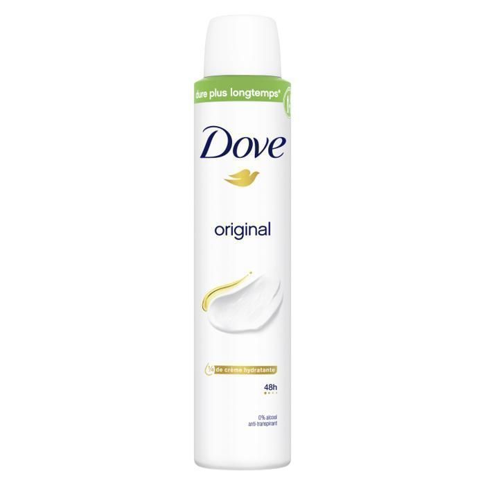 Déodorant - DOVE - Femme Anti-Transparent Original - 200ml - 48h Protection - Non Comédogène