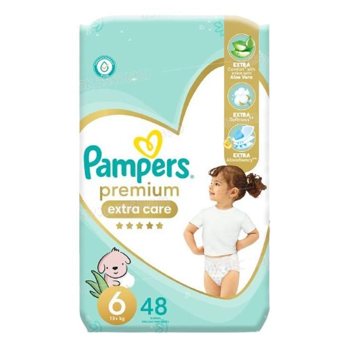 COUCHES PAMPERS PREMIUM TAILLE 6 48 UNITES