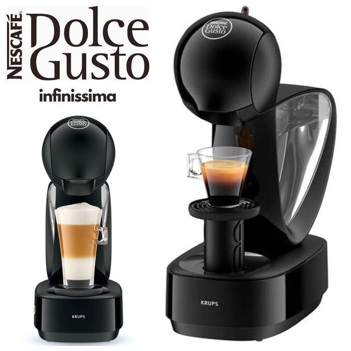 Cafetière à Capsules - NESCAFÉ DOLCE GUSTO - INFINISSIMA - Haute Pression 15 Bar - Réservoir 1,2L - Bac Réglable