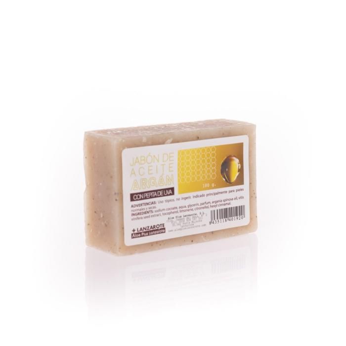 Savon - Artisanal - Huile d’Argan - Pépins de Raisin - 100 g - Sans Parabène