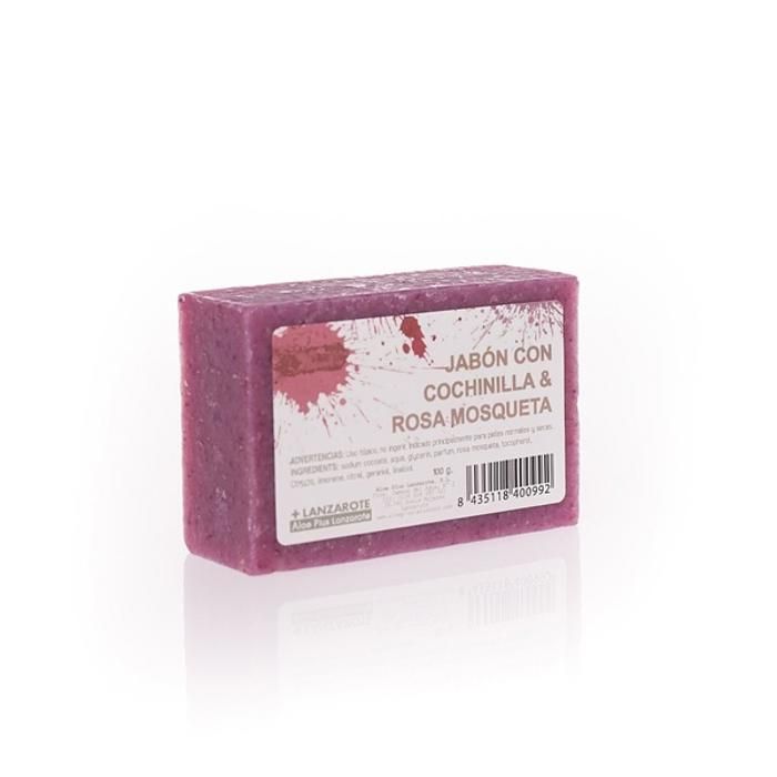 Savon artisanal - Cochenille - Rose Musquée - 100 g - Hypoallergénique - Peaux sensibles