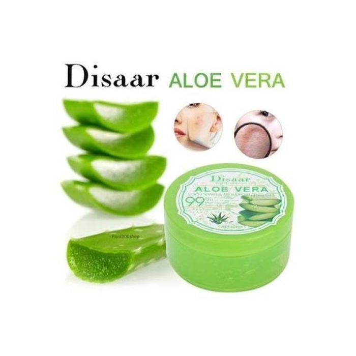 Disaar aloe vera gel apaisant et hydratant naturel bio, composé à 99% d'aloès, hydratant, apaisant